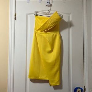 CBR Yellow midi dress